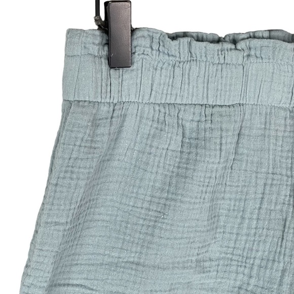 Show Me Your Mumu Rockie Ruffle Shorts Small Elastic Waist Gauze Pull On Blue - Picture 2 of 11